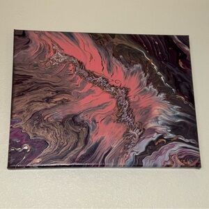 Pink Canyon Abstract Wall Art Painting